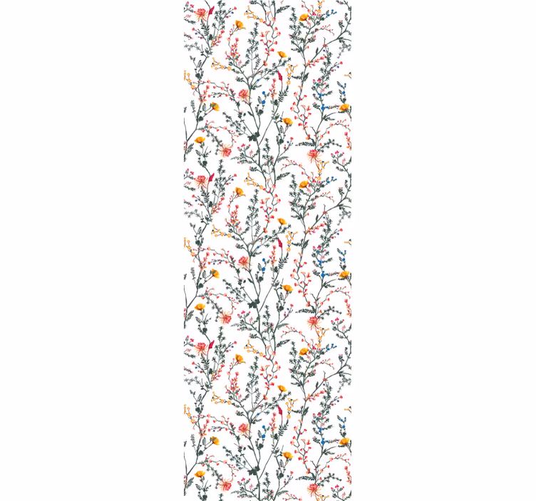 Floral Botanical Spread flower wallpaper - TenStickers