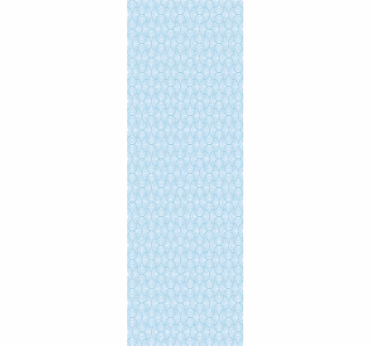 Waves Pattern geometric wallpaper - TenStickers