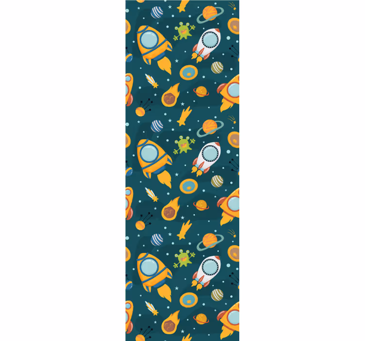 Kids wallpaper space adventure designs - TenStickers