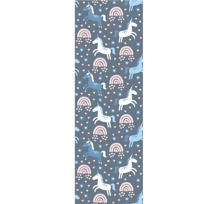 Giraffe Rainbows Motif animal wallpaper - TenStickers