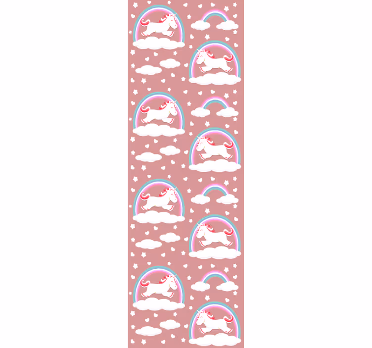 Unicorn Dreamscapes nursery wallpaper - TenStickers