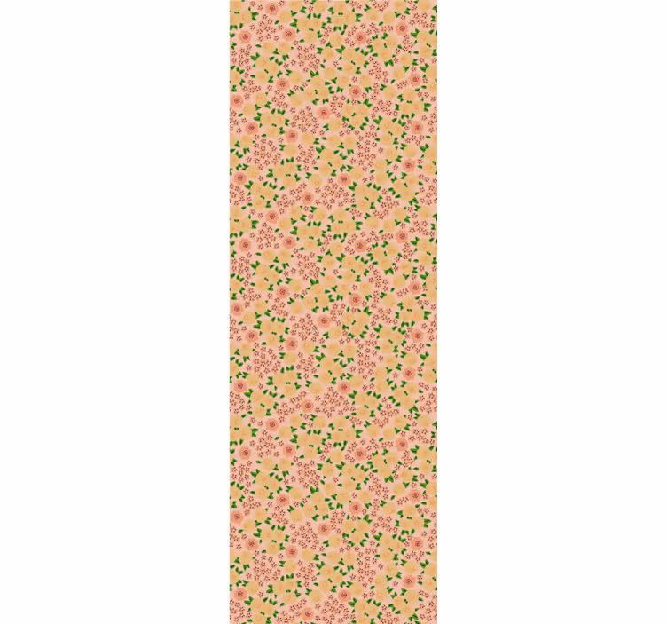 Floral Motif Delight flower wallpaper - TenStickers