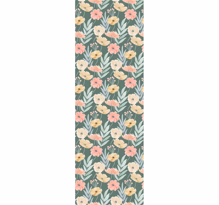 Floral Blossom Print flower wallpaper - TenStickers