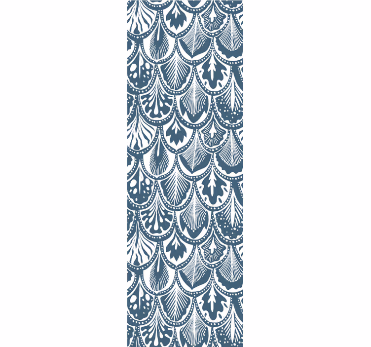 Ornate Scallop Pattern ornamental wallpaper - TenStickers