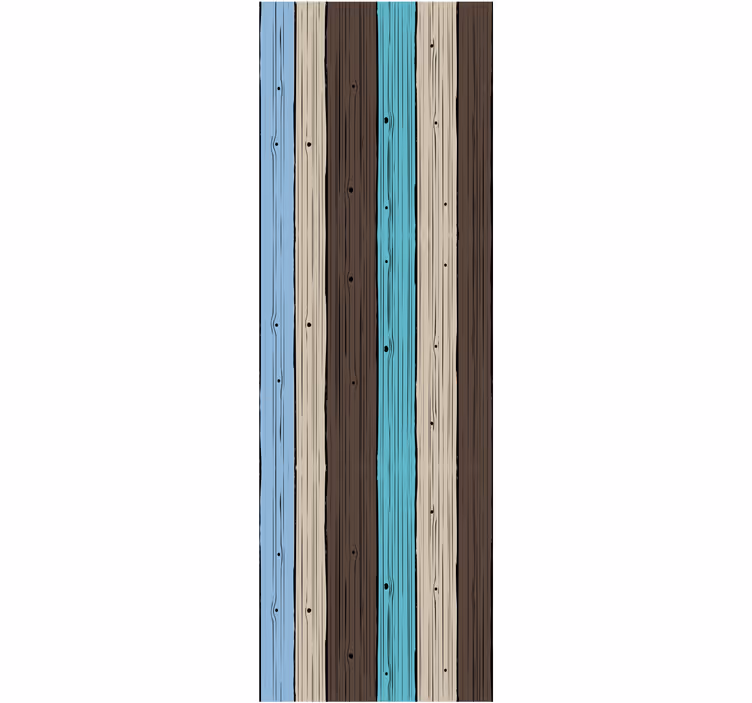 Stylized Planks wood wallpaper - TenStickers