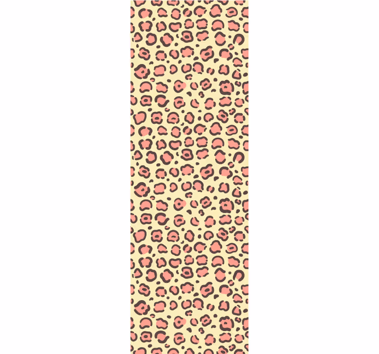 Leopard Print Motif tile wallpaper - TenStickers