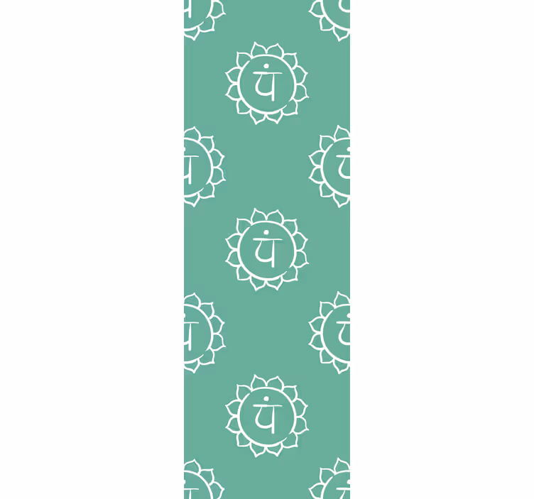 Beautiful Heart Chakra Abstract Wallpaper - TenStickers
