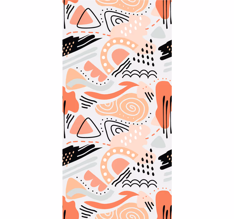 Geometric Forms abstract wallpaper - TenStickers