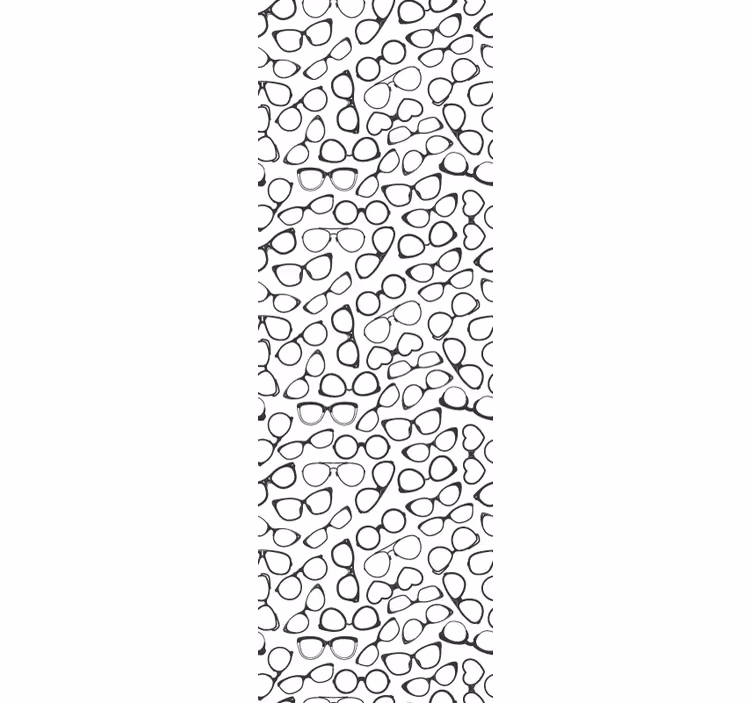 Fashionable sunglasses simple pattern Wallpaper - TenStickers