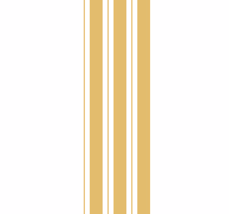 Nordic golden and white Vertical Wallpaper - TenStickers