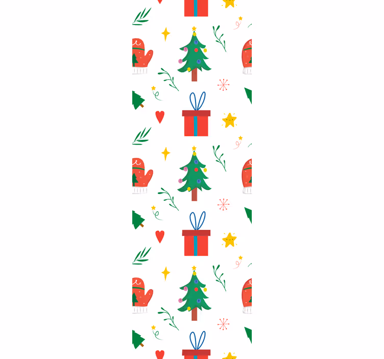 Festive Season Motifs christmas wallpaper - TenStickers