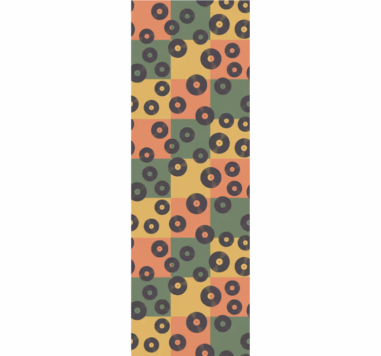 Wallpaper Record Pattern art wallpaper - TenStickers