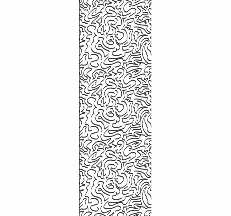 Wind inspired doodles modern wallpaper - TenStickers
