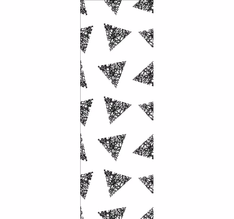 Scribble Triangles triangle wallpaper - TenStickers