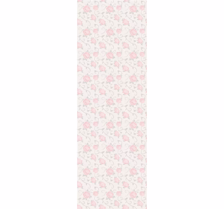 Ornamental Blossoms floral ornament wallpaper - TenStickers