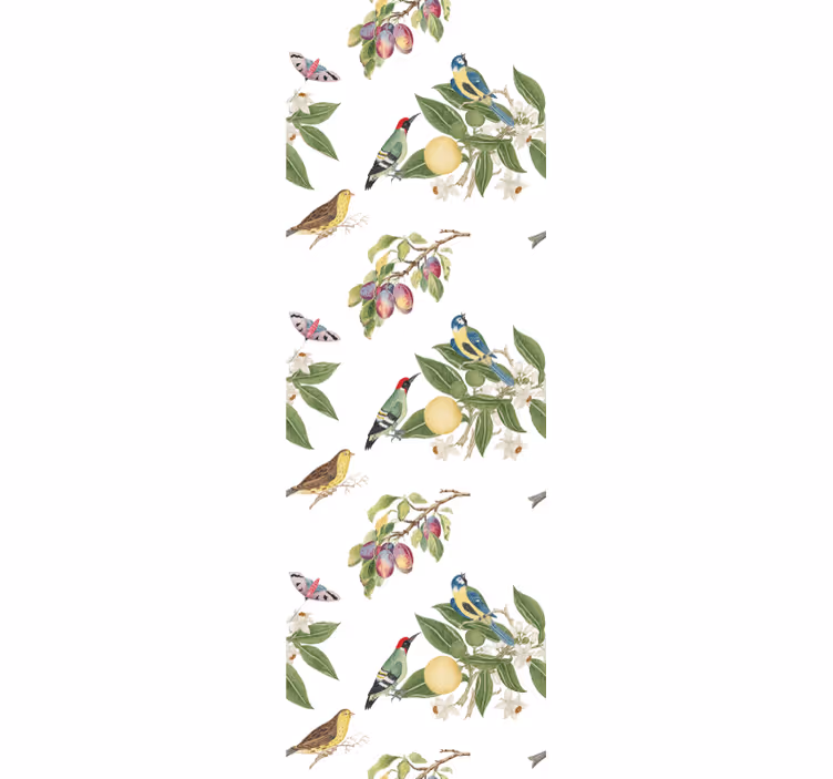 Fruit looters in nature Living Room Wallpaper - TenStickers