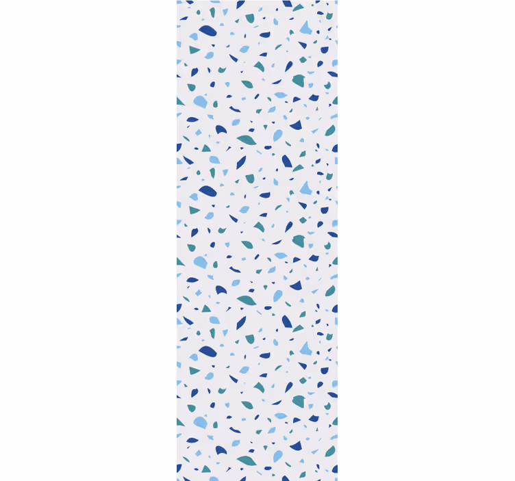 Blue simple terrazzo texture pattern wallpaper - TenStickers