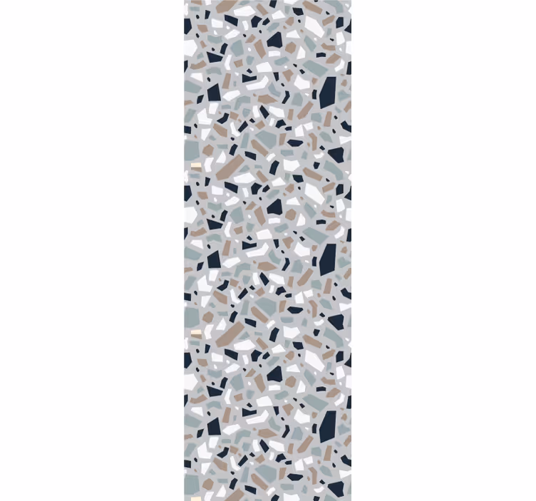 Gray elegant terrazzo texture pattern wallpaper - TenStickers