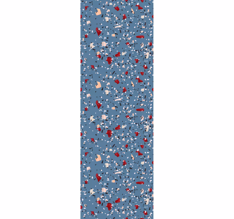 Blue terrazzo imitation textured wallpaper - TenStickers