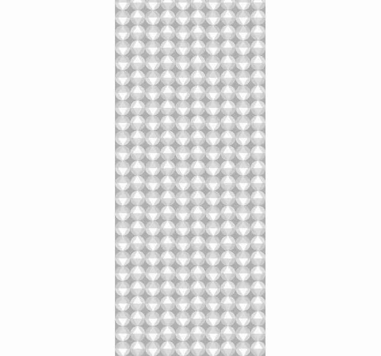 Gray Circular Pattern shapes wallpaper - TenStickers