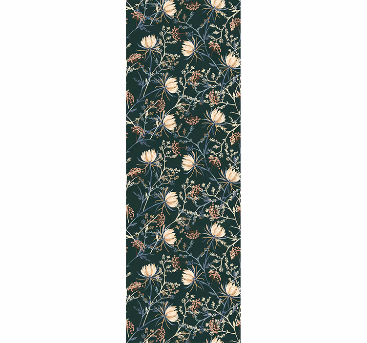 'Restore emerald' style leaf wallpaper - TenStickers