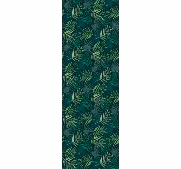 Realistic green pattern leaf wallpaper - TenStickers