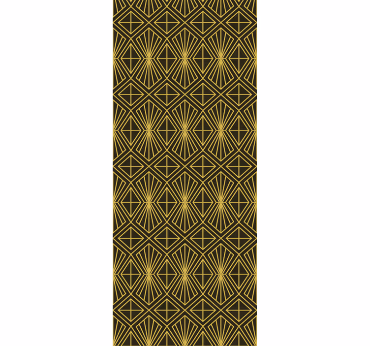 Radiant geometric shapes living room wallpaper - TenStickers