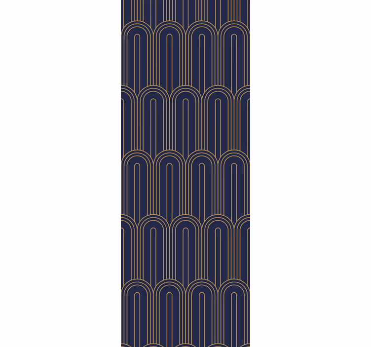 Arched Line Pattern modern wallpaper - TenStickers