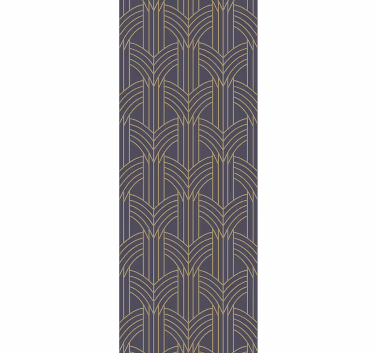 Art-Deco style geo pattern Abstract Wallpaper - TenStickers