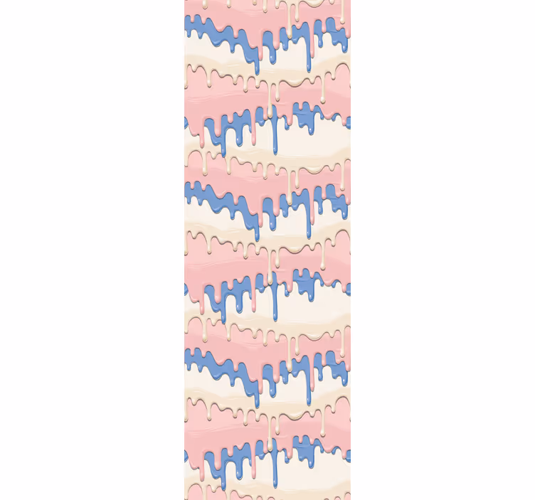 Pastel paint dripping children wallpaper - TenStickers