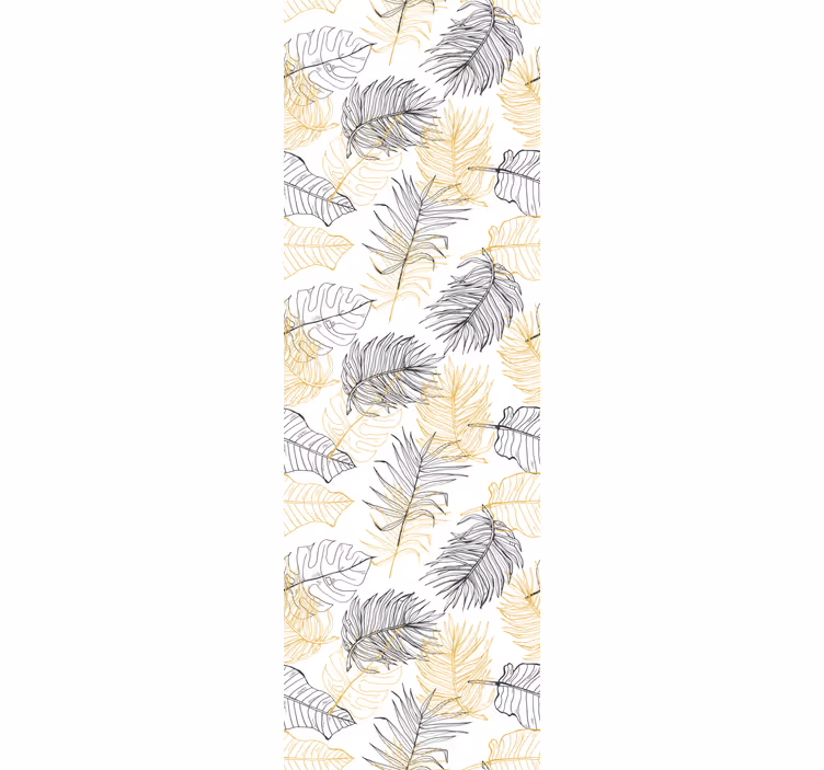 Escapade palm leaves modern wallpaper - TenStickers