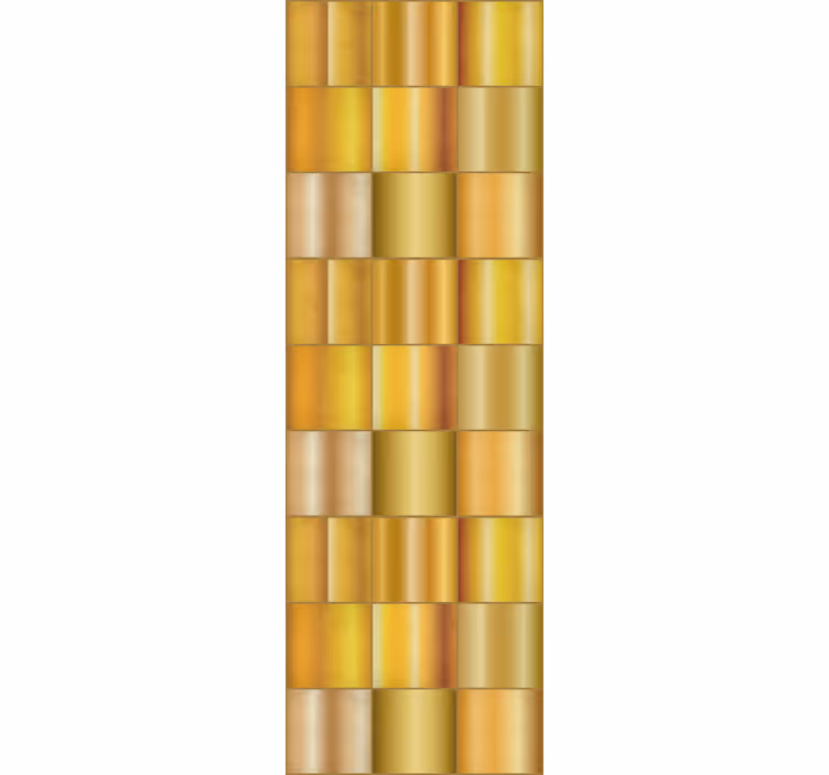 Texture pattern wallpaper in golden geometric design - TenStickers