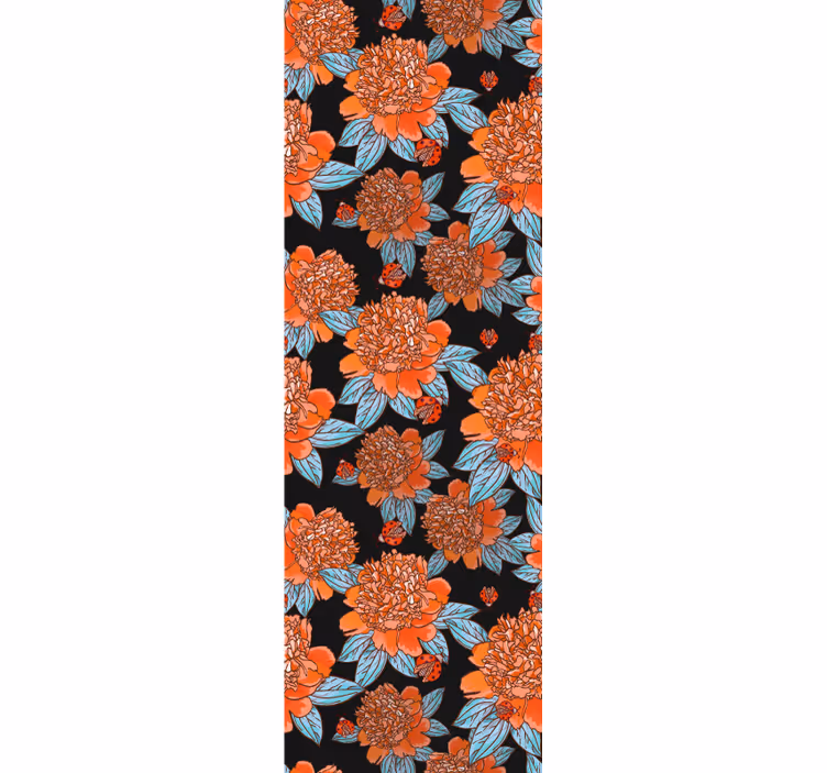 Vibrant Colorful Design flower wallpaper - TenStickers