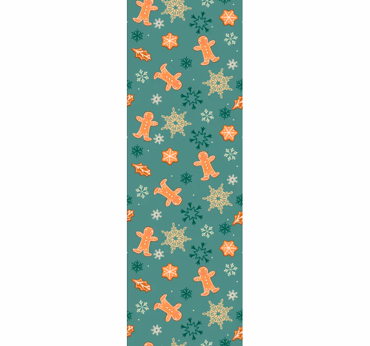 Gingerbread Holiday Theme christmas wallpaper - TenStickers