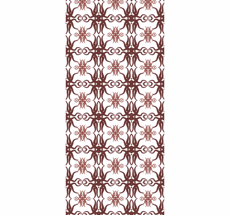 Elegant Red Design ornamental wallpaper - TenStickers