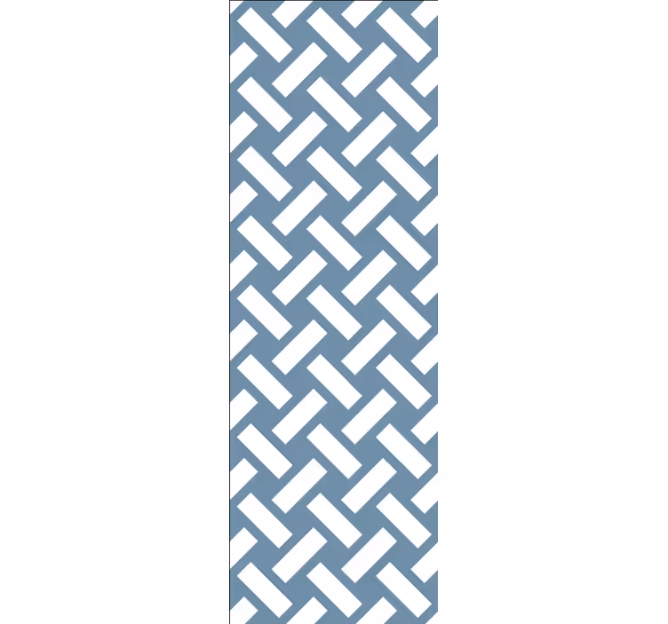 White Rectangles geometric wallpaper - TenStickers