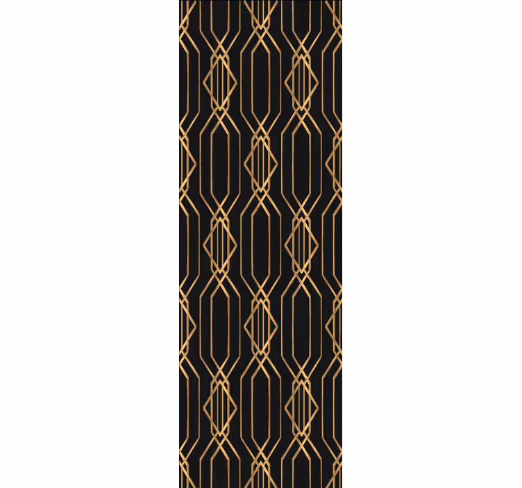 Elegant gold pattern geometric wallpaper - TenStickers