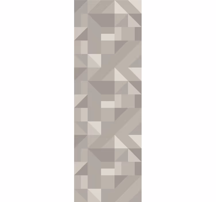 Grey minimalistic geo pattern tile wallpaper - TenStickers
