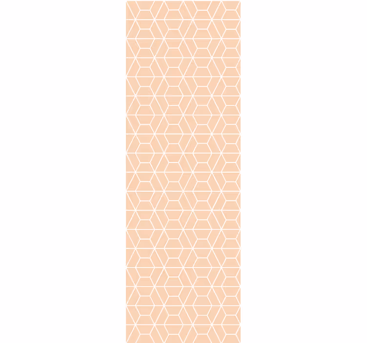 Honeycomb pattern entryway wallpaper - TenStickers