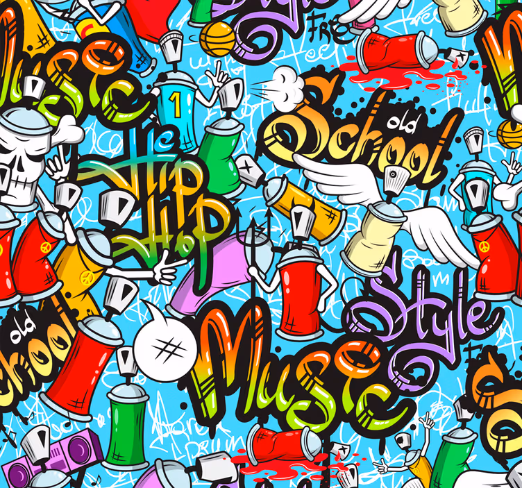 Watchful eyes Art Wallpaper - TenStickers