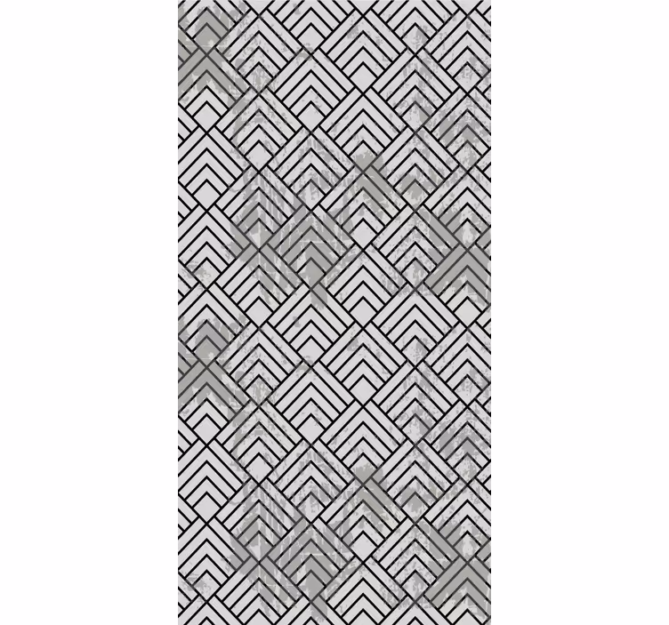 Hollywood-regency black white ceramic wallpaper - TenStickers