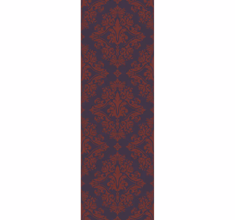 Vintage red and purple pattern wallpaper - TenStickers