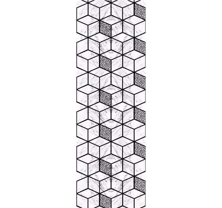 Cubic Pattern Design geometric wallpaper - TenStickers