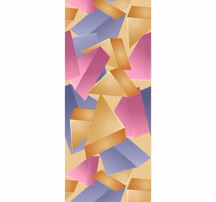 Abstract Shapes Arrangement geometric wallpaper - TenStickers