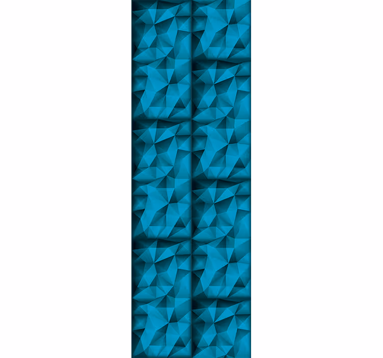 Blue depths in pattern wallpaper - TenStickers