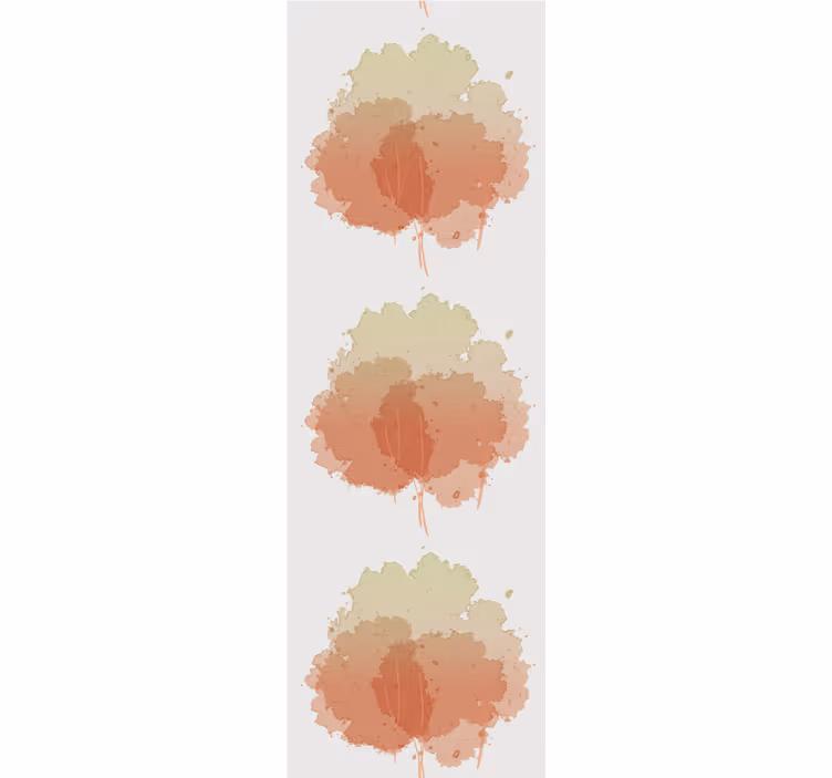 Soft Aquarella Pattern tree wallpaper - TenStickers