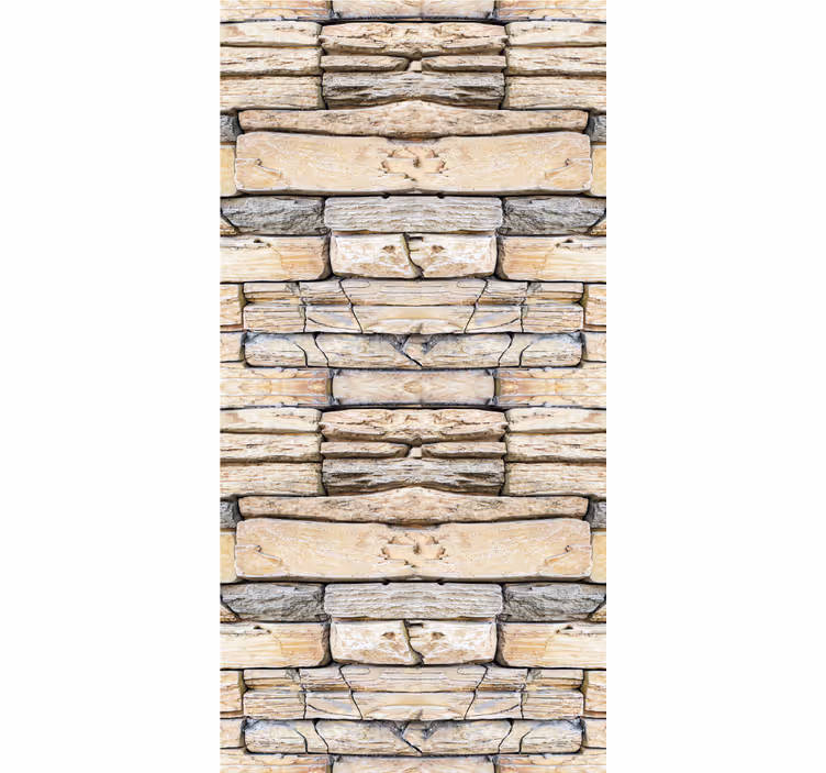 Neat elegant pattern stone wallpaper - TenStickers