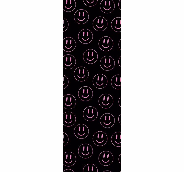 Smiley Face Pattern living room wallpaper - TenStickers