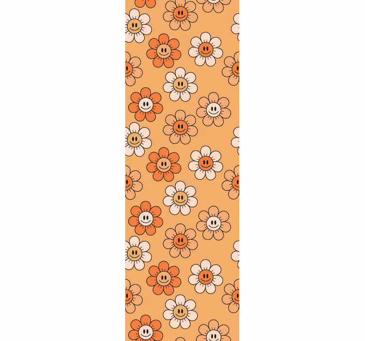 Orange shades smiley faces Teen Wallpaper - TenStickers