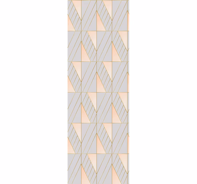 Layered Geometric Shapes modern wallpaper - TenStickers